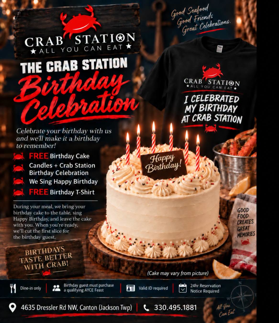 Crab Station Birthday Celebration
